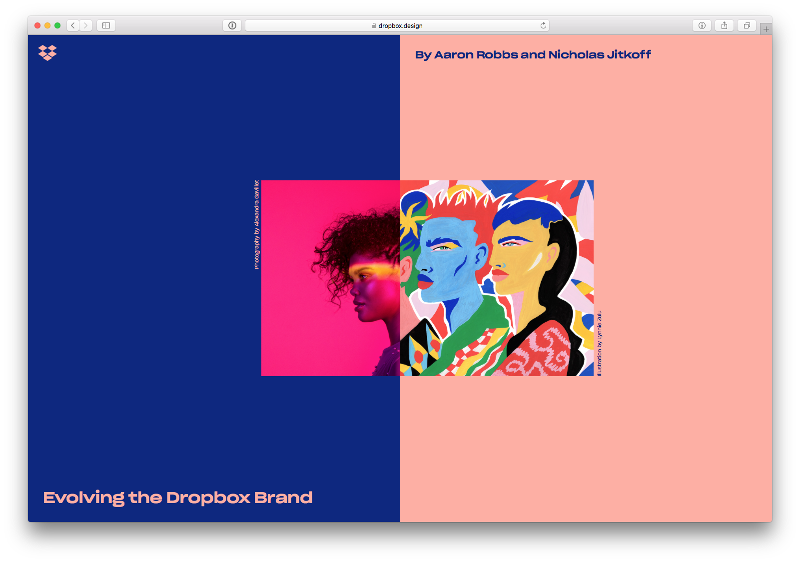 dropboxdesignのサイトのスクリーンショット